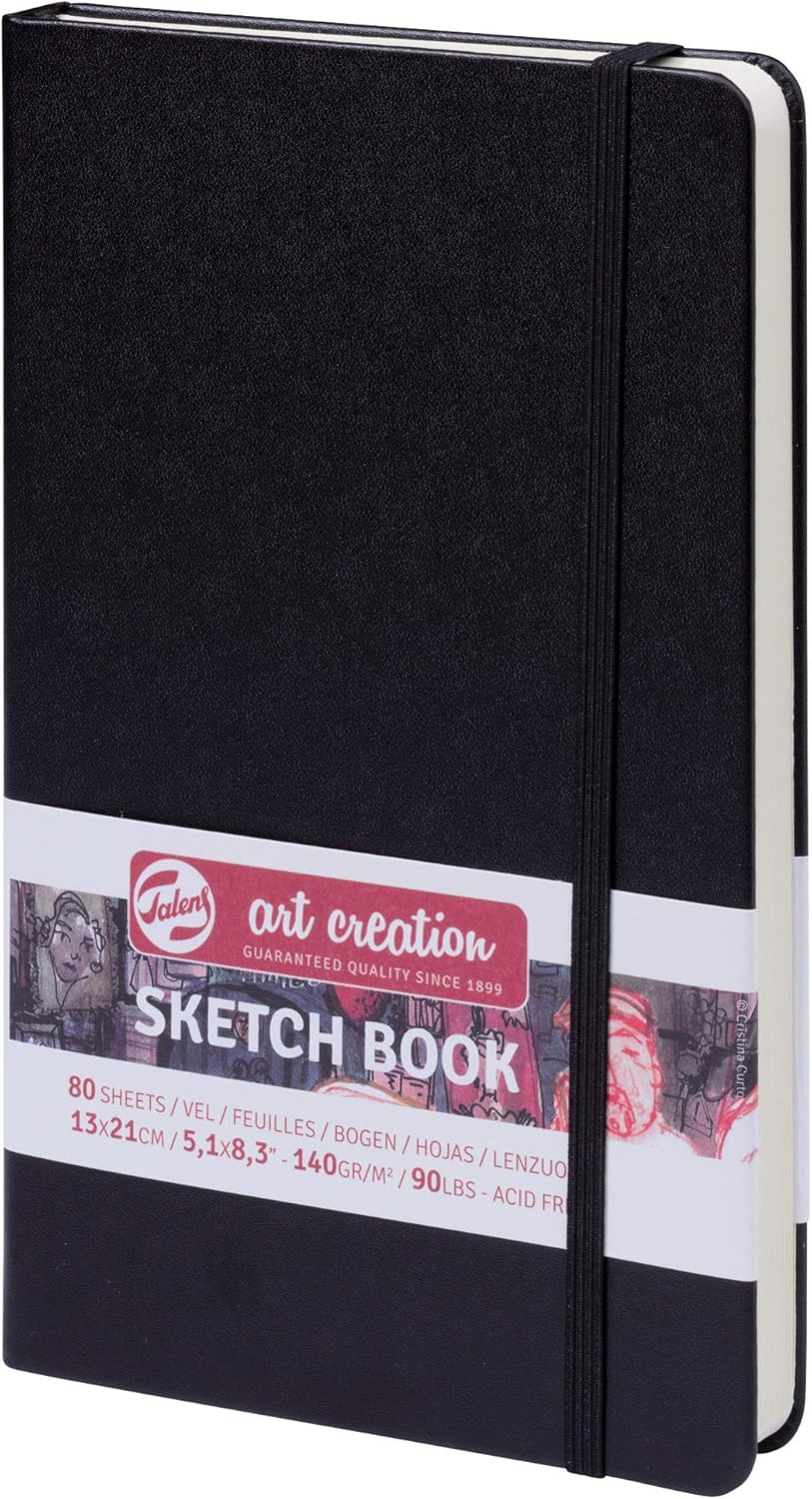 Talens Art Creation Sketchbook Black 9X14 cm, 140 Grams
