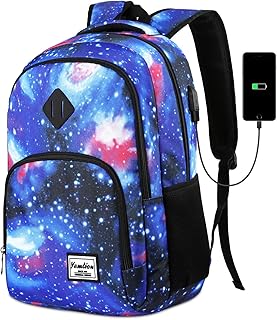 Zaino Ragazza Zaino per Laptop con Porta USB Ufficio Scuola Viaggio Impermeabile(15.6 Pollici, B6-Nero Mimetico)