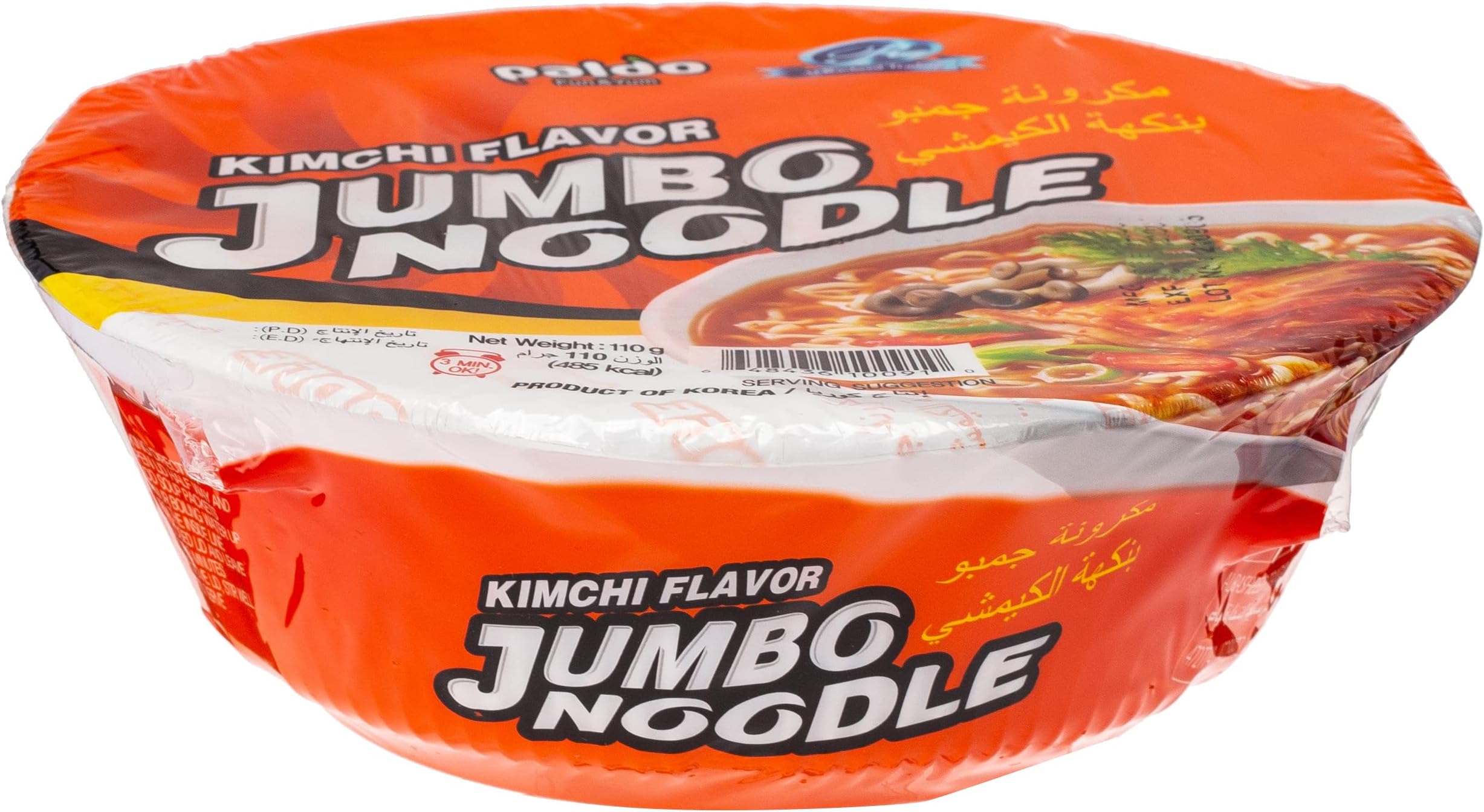 Paldo Jumbo Noodle Kimchi Flavor, 110 grams