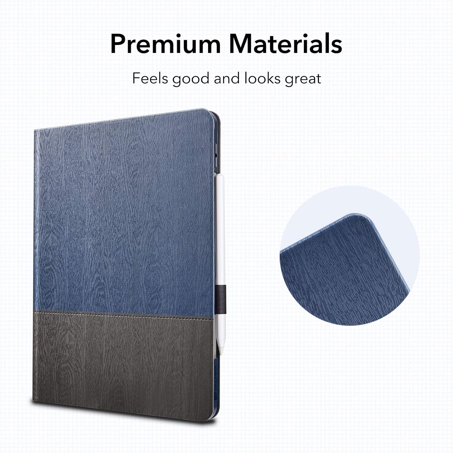 ESR Folio Case for iPad Air 4 (2020) 10.9-Inch [Book Cover Design] [Supports Pencil 2 Wireless Charging] Urban Premium Series - Knight