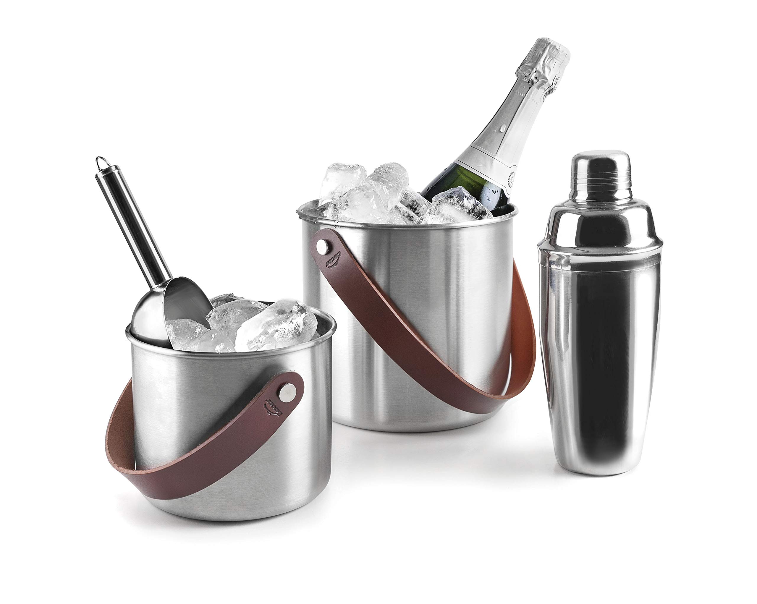 Lacor 65620-65620-Enfriabotellas Inoxidable, 20 cm, Acero 18/10 | En acero inox 18/10, para un uso práctico y profesional en cocina; con 6 L de capacidad, práctico y fácil de guardar