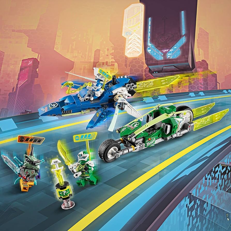 青白ライオネル Lego 71709 Jay and Lloyd's Velocity Racers - Lego Ninjago