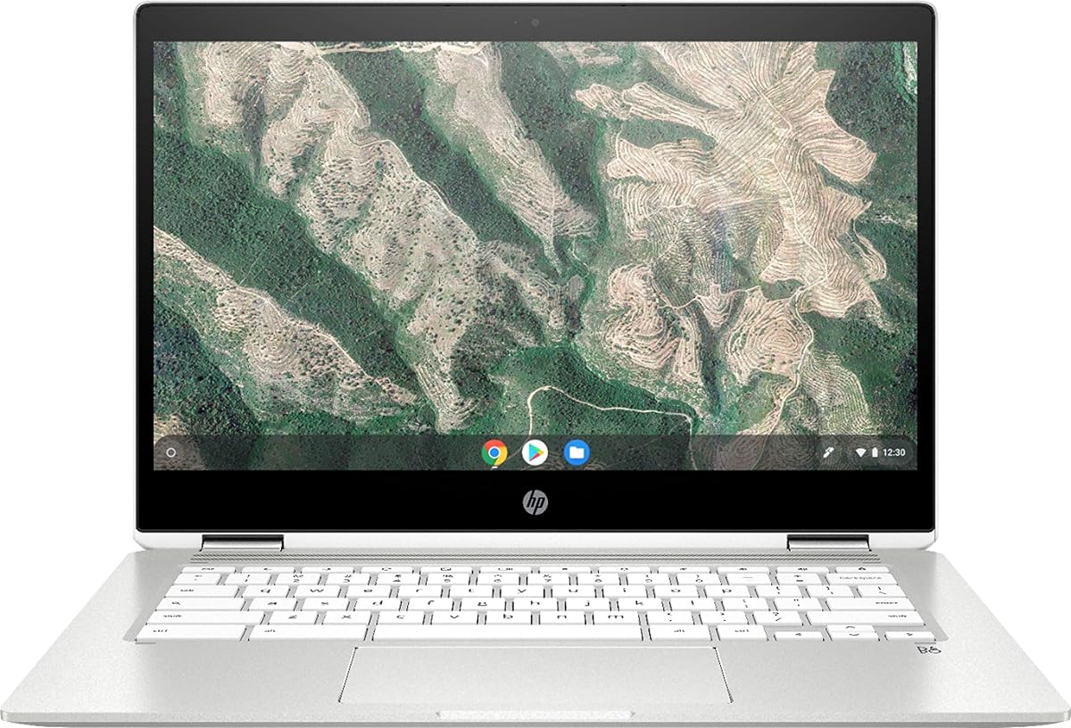 HP Chromebook x360-14 HD Touch Laptop, Pentium Silver N5000, 4GB RAM, 64GB eMMC, Intel UHD Graphics 605, Wi-Fi 5, Chrome OS, Silver White : Electronics