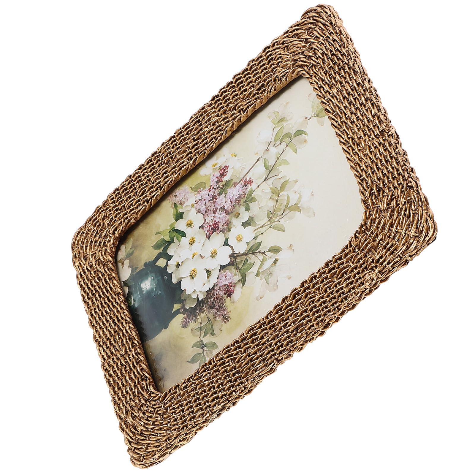 Portafotos de Resina Estilo Europeo Vintage para Escritorio, Marco Fotos Múltiple Decorativo y Fácil de Colocar para Adorno del Hogar
