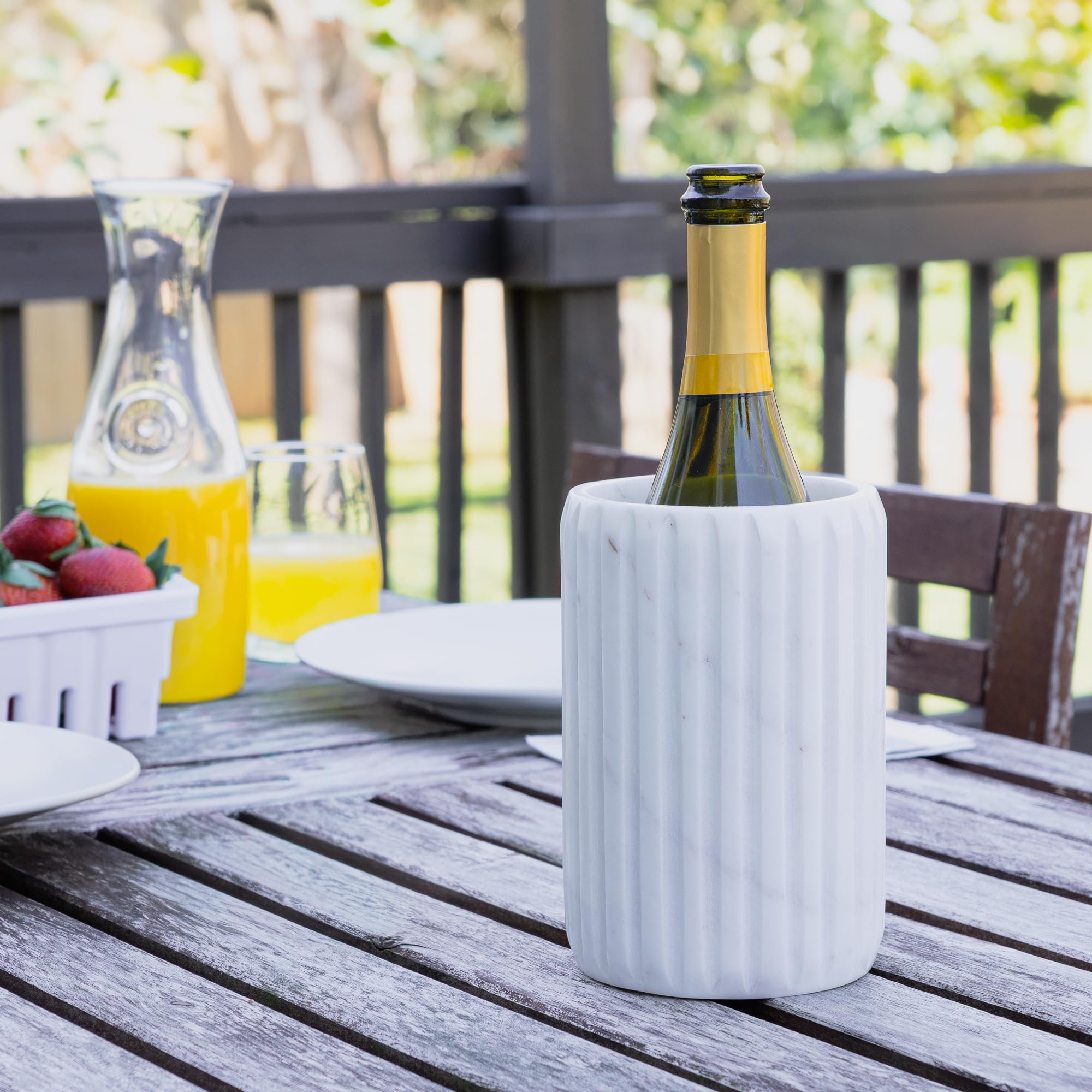 Cork & Mill Marble Wine Chiller, Champagne Bottle Holder, Cooler Bucket — Amazon image 5