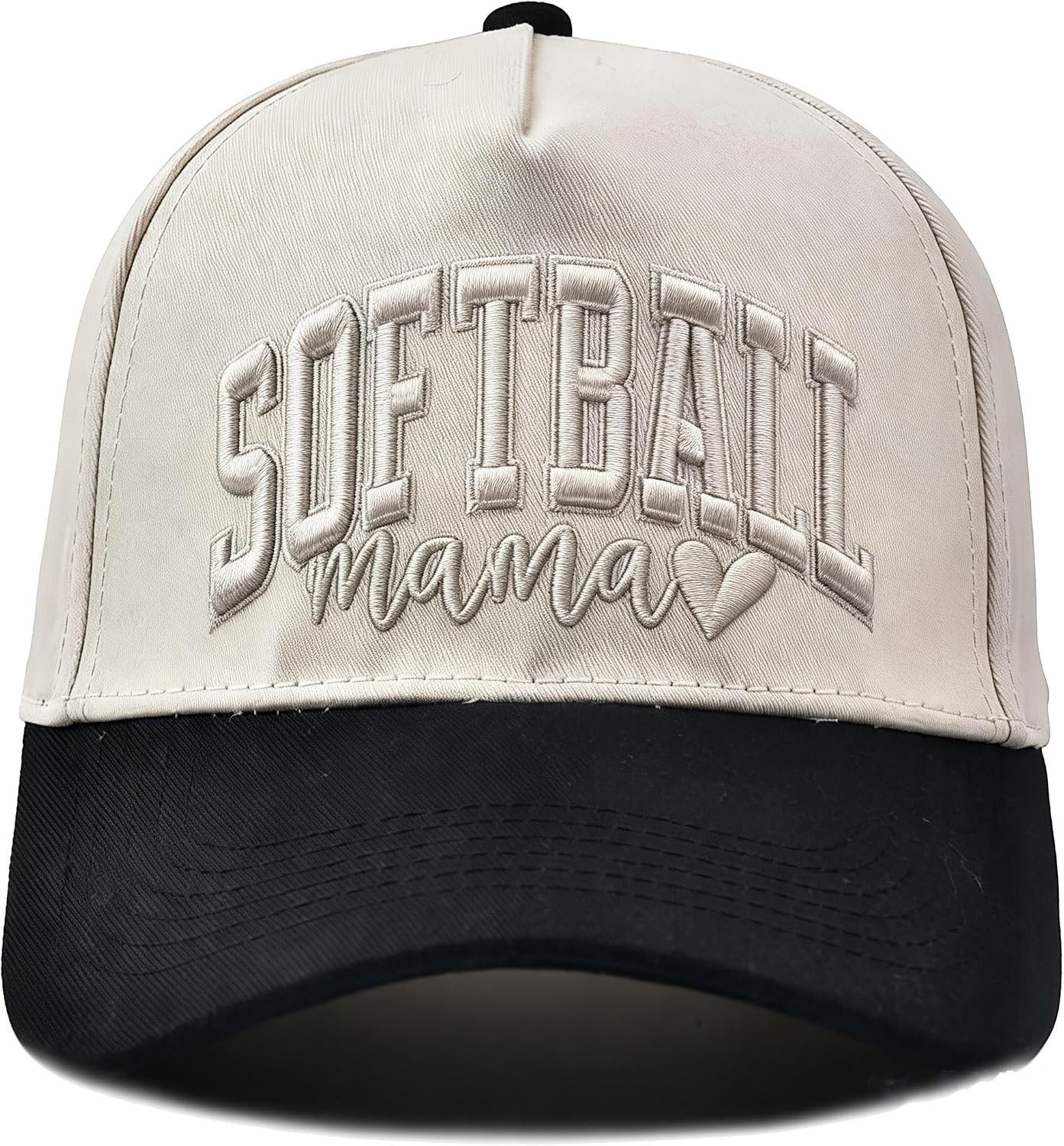 Softball Mom Trucker Hat for Women, Mama Baseball Cap for Ball Sport Lovers