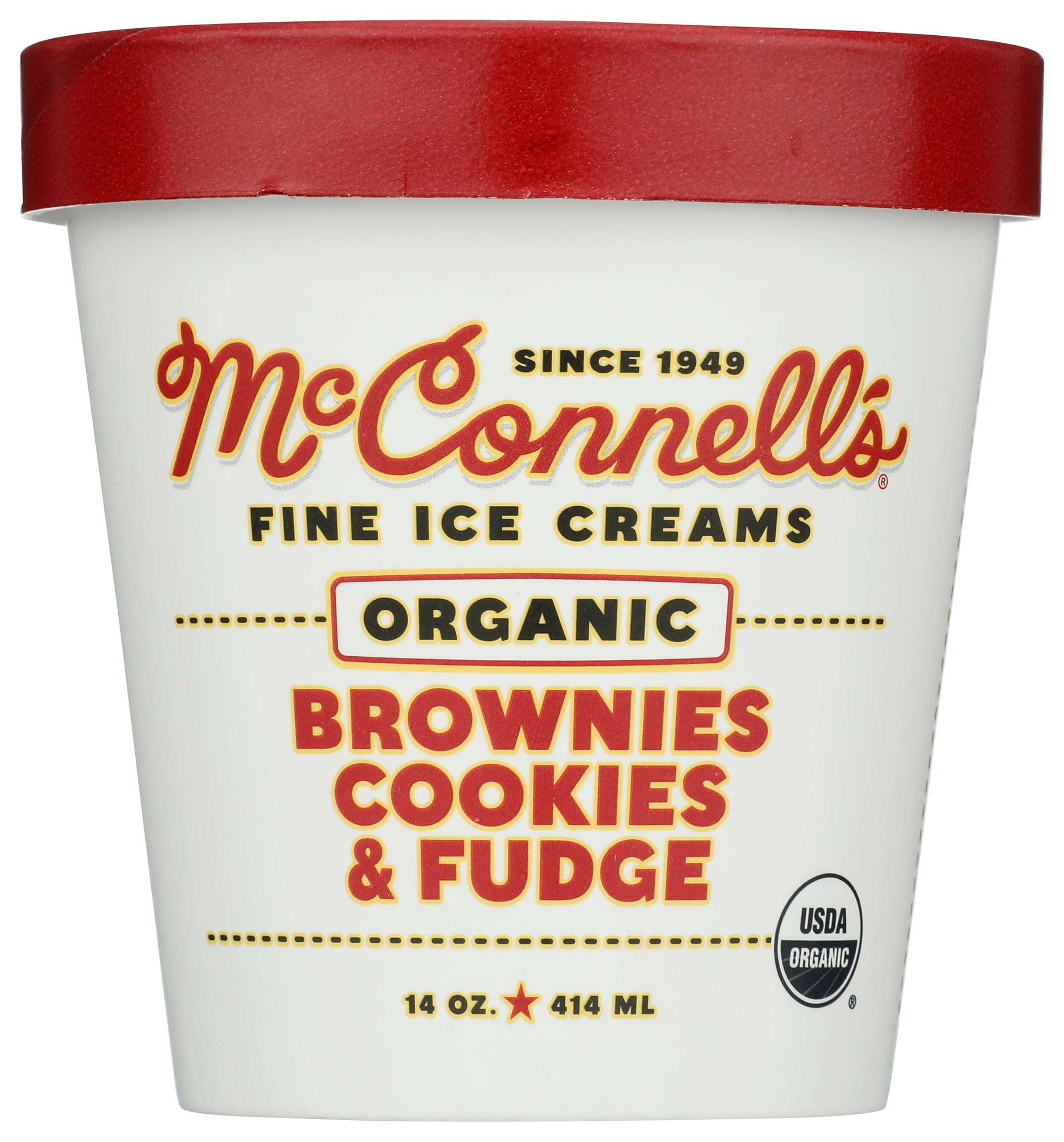Mcconnells, Organic Cookie Fudge Brownie, 14 Ounce