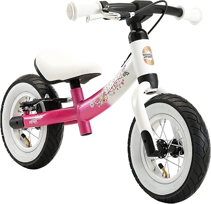 BIKESTAR Bicicletta Senza Pedali 2 - 3 Anni per Bambino et Bambina | Bici  Senza Pedali Bambini con Freno 10 Pollici Sportivo | Rosa \u0026 Bianco :  Amazon.it: Giochi e giocattoli