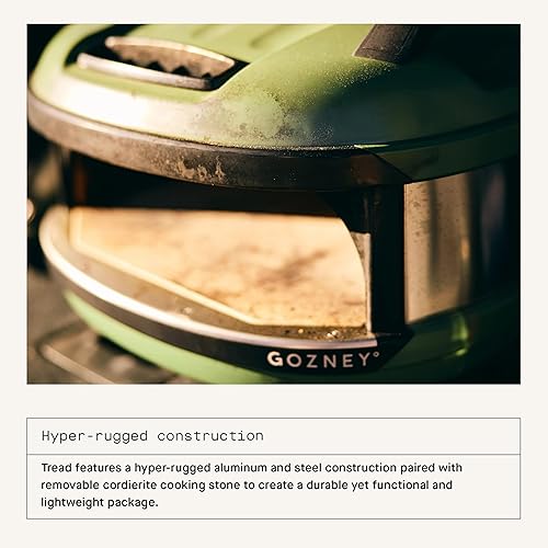 Miniatura 4 de Gozney Tread - Horno portátil para pizza, oliva, hace pizzas de 12 pulgadas, revolucionario quemador de gas lateral, calentamiento rápido, diseño