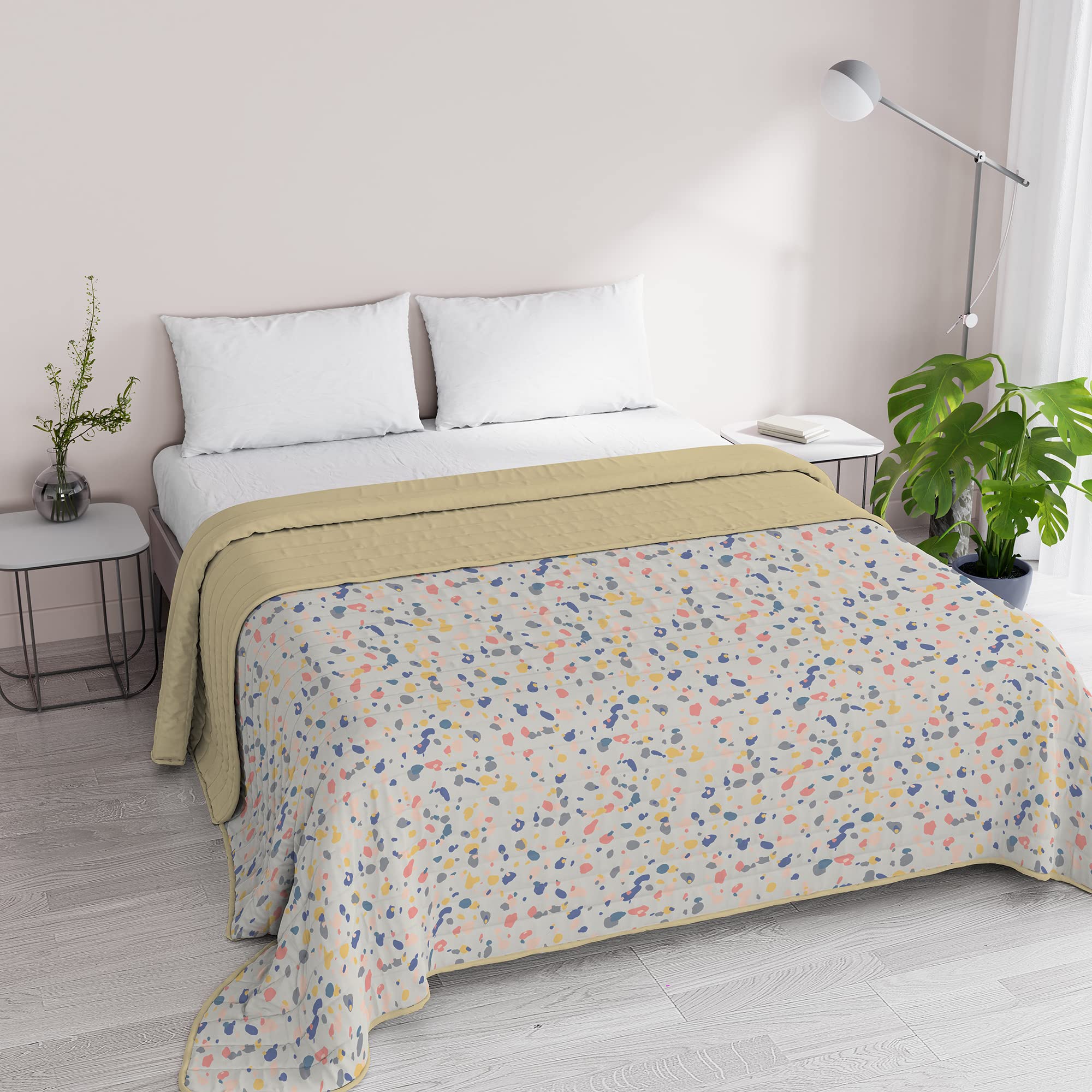 Italian Bed Linen Summer quilt FANTASY, Microfiber, Double 260x270cm, Background