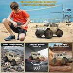 Amphibious Remote Control Car 1:14 Véhicule électrique 4WD pour les garçons de 8 à 12 ans, Étanche à l'eau RC Camion tout terrain RC Voitures Drift Beach Pool Jouets Cadeaux pour les enfants