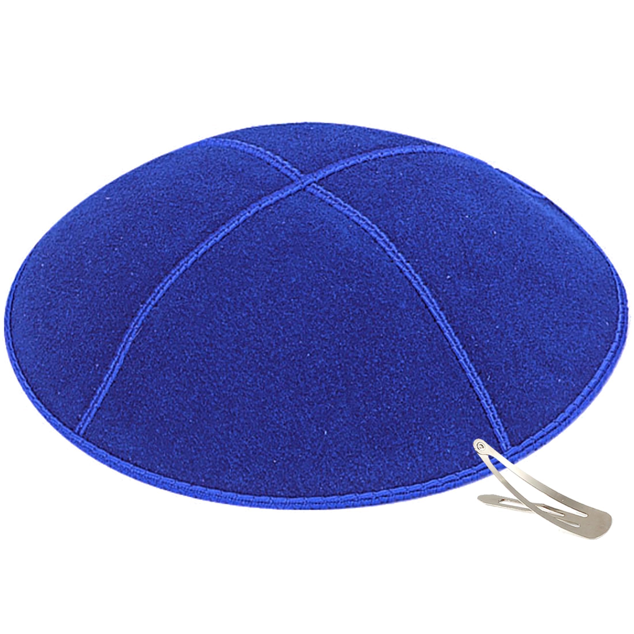 Zion Judaica Genuine Suede Kippot Bulk Packs or Single Pieces Clips Included