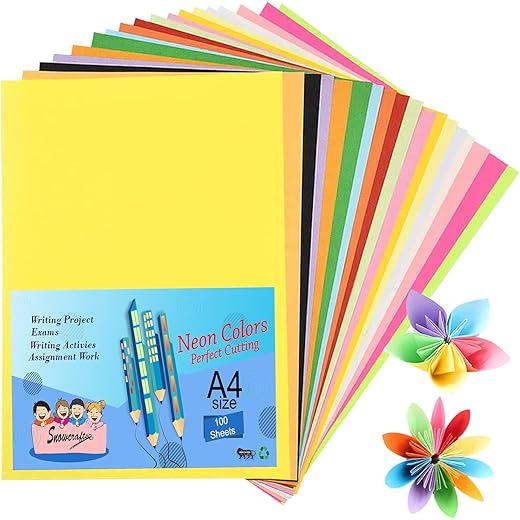 Premium Coloured Sheets A4 - 100