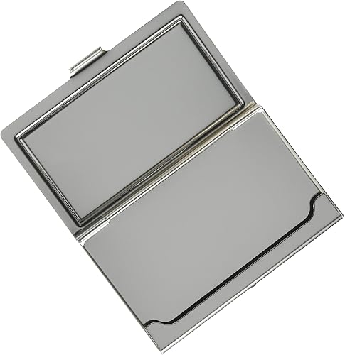 Miniatura 2 de Buckle-Down Portatarjetas de visita - Superman Logo Marquetry Negro NogalMetal - Pequeño