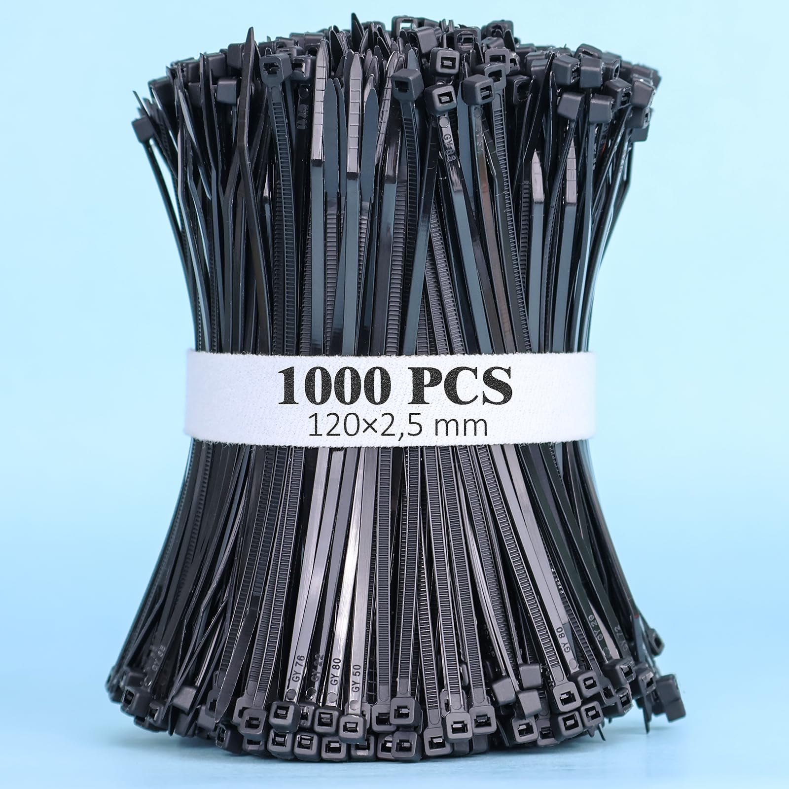 Lot 200 Attaches Câbles Noires 120/150 Mm + 150 Supports Adhésifs – Serre-Câbles Nylon 35 Lbs, Gestion Câbles Pro