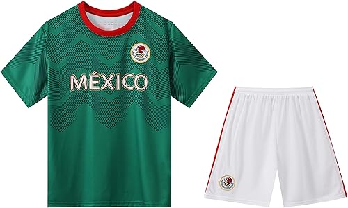 Dizi México Green Futbol Sports - Juego de camiseta de fútbol americano para niños y jóvenes