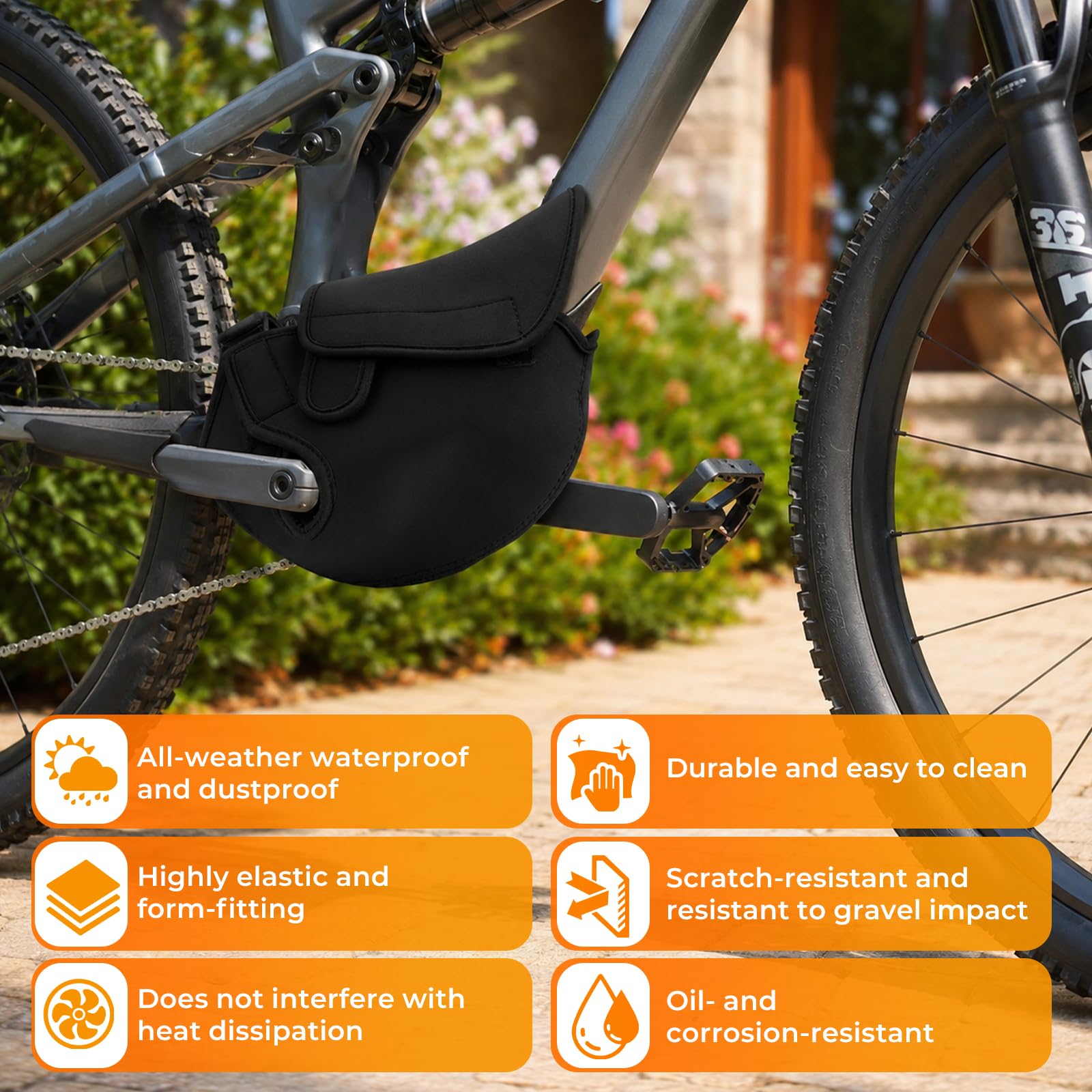 Ebike Transporte Protection 3-teilig,Lenkerschutzhülle Akku Schutzhülle E-Bike Motor Schutzhülle & 2 Pedalschoner,Fahrrad Schutzhülle Schutz für Fahrradträger vor Wasserfest&Feuchtigkeit