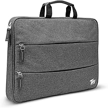 TRU SPIRITS Laptop Sleeve/Pouch/Case/Bag with Handle & Two Front Accessory Pockets – Compatible with Apple, Dell, Lenovo, Asus, HP, Samsung, Mi, MacBook & Notebooks