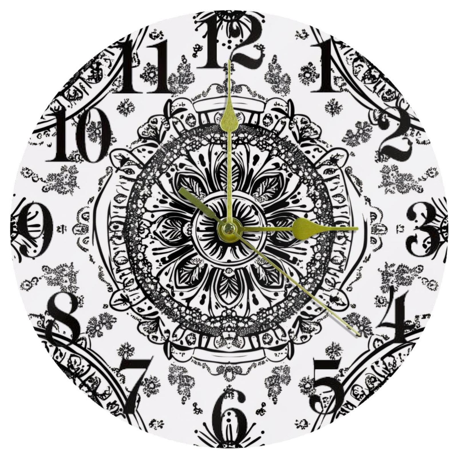 Horloge murale silencieuse Manda mécanique sans tic-tac pour un sommeil serein