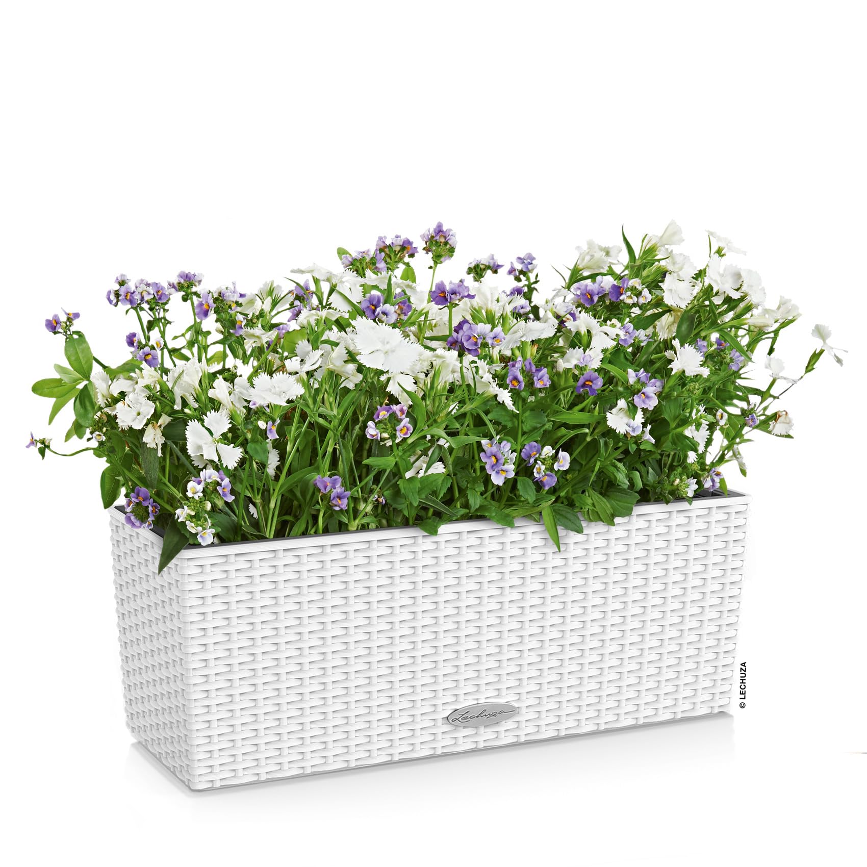 Lechuza 15600 Balconera Cottage 50, Blanco, 19 x 50 x 19 cm