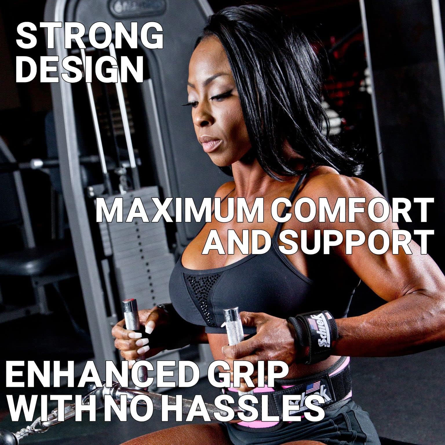 Schiek Sports Power Lifting Straps (1000-PLS) | langlebiges Material