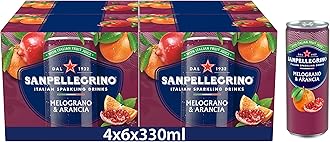 San Pellegrino Italian Sparkling Drinks Pomegranate & Orange 4x6x330ml