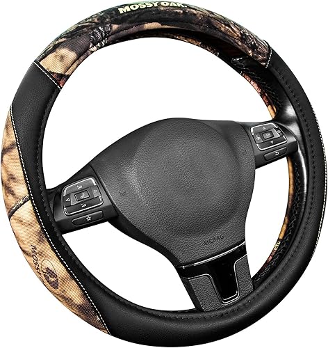 Miniatura 8 de Mossy Oak Funda completa para volante de camuflaje, hecha de sarga de algodón de alta calidad, ajuste universal para 14 12 a 15 pulgadas, producto