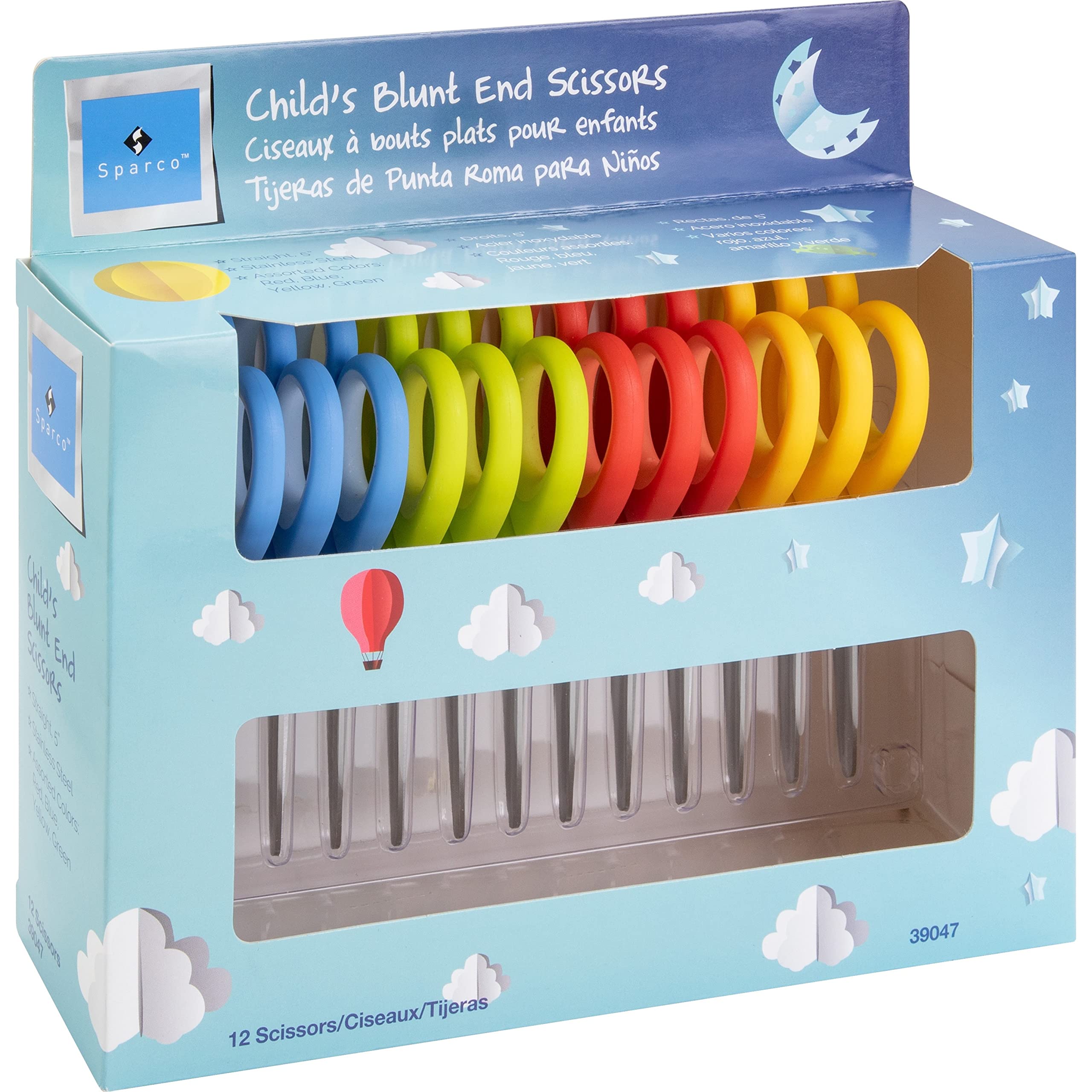 Sparco 12,7 cm Kinderschere mit stumpfem Ende, verschiedene Farben (SPR39047)