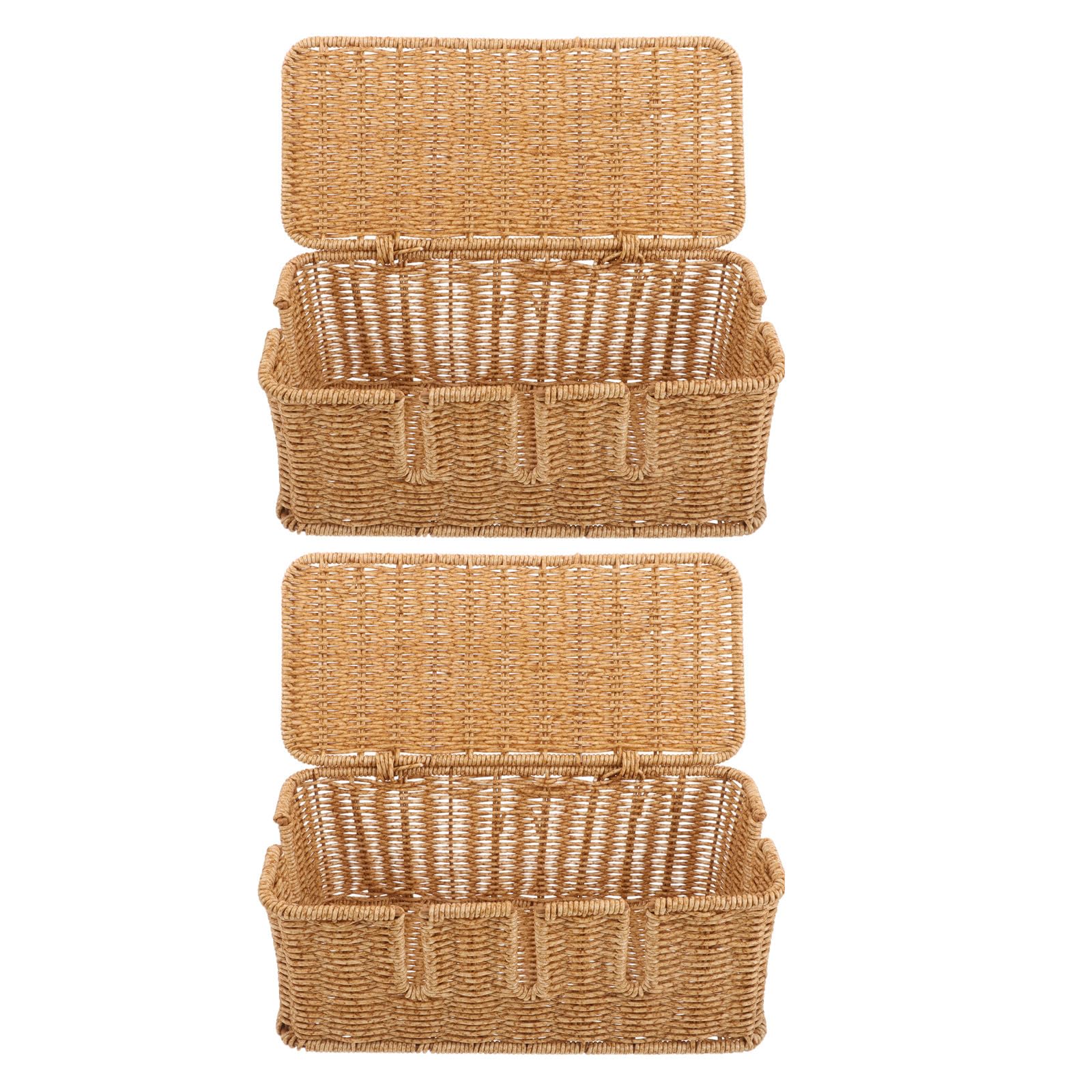OUNONA 2 scatole organizer per cavi con coperchio, nascondi cavi