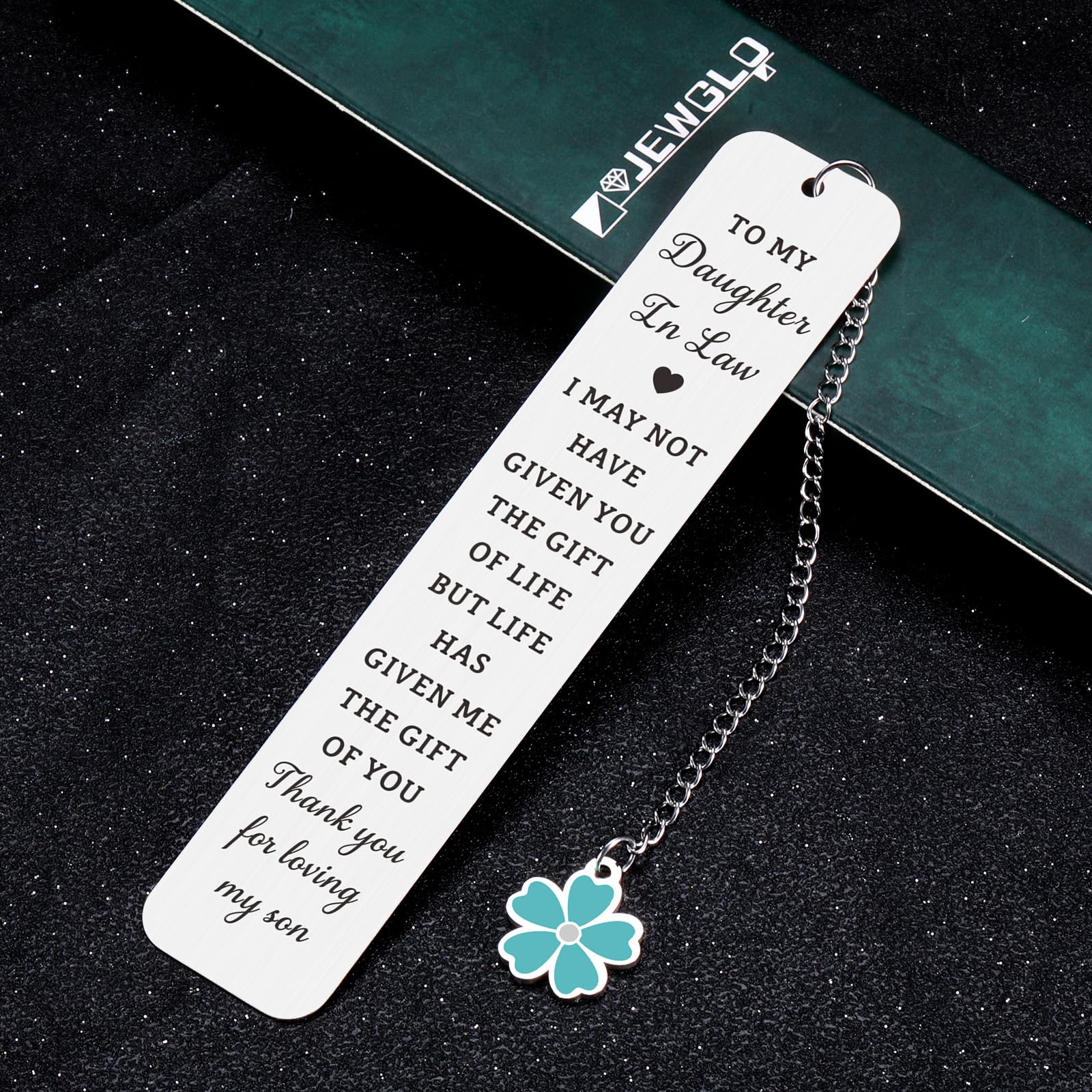 Daughter in Law Gifts from Mother in Law - Mothers Day Gifts for Daughter in Laws Birthday Future Daughters in Laws Gift for Mothers Day Birthday Wedding Anniversary, Bookmark for Book Lover Women