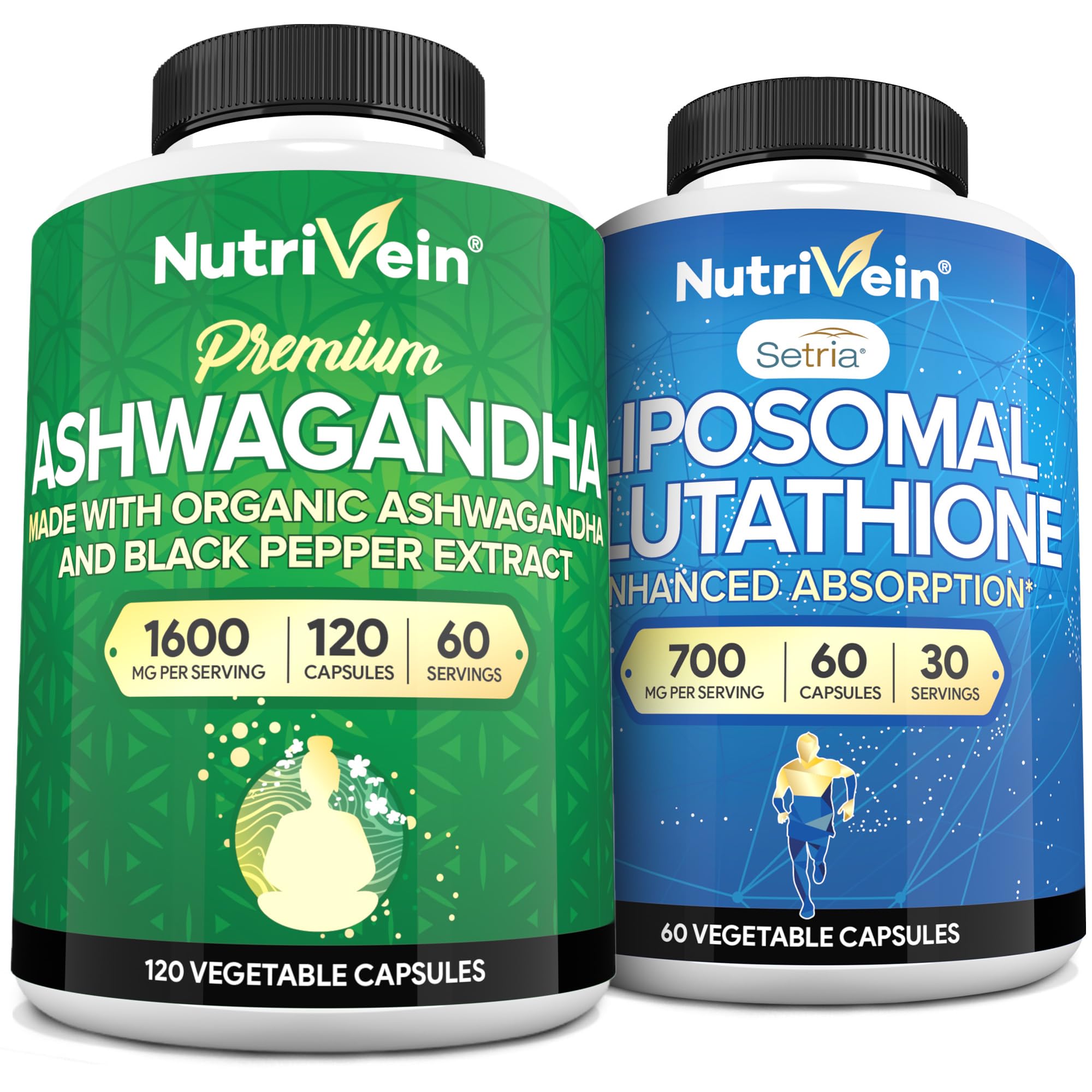 ashwagandha and glutathione Glutone 1000 | Enriched with Setria Glutathione from Japan main image 0