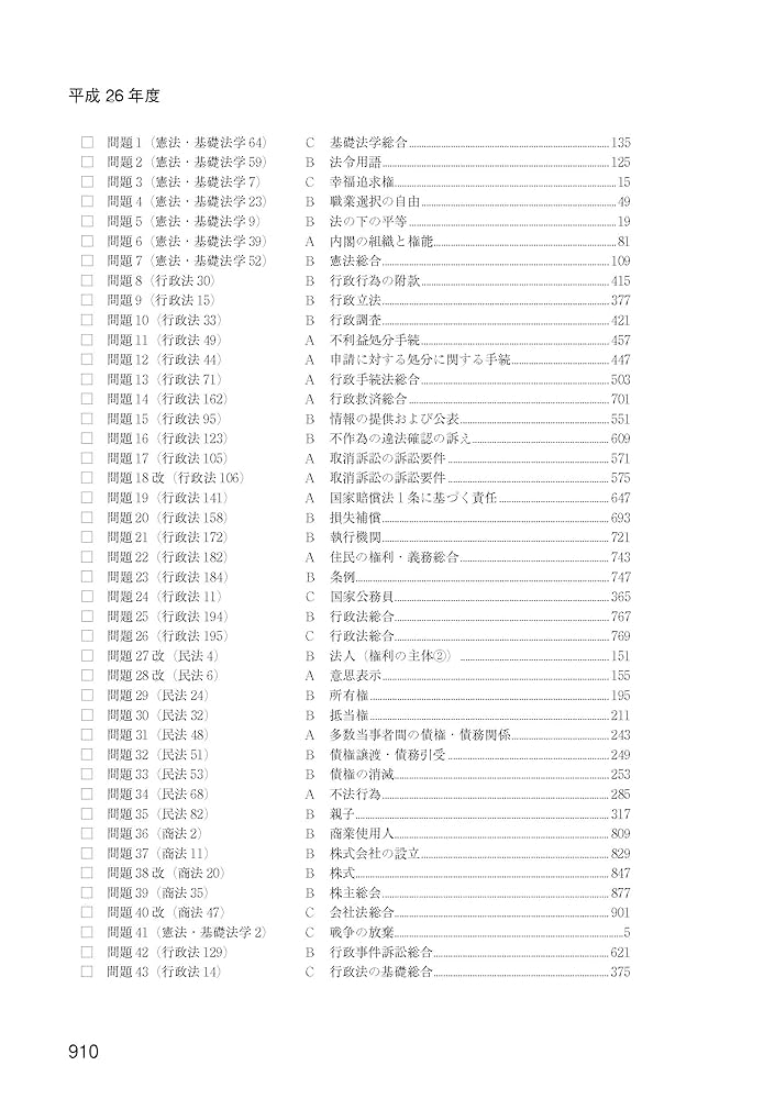 2024年版 行政書士試験 択一式試験過去問集(過去10年分) 法令等
