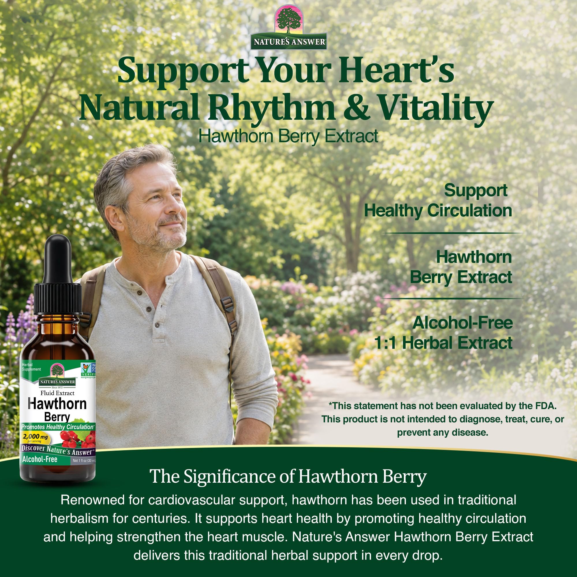 Nature's Answer Hawthorn Berries Herbal Extract - 1oz, Kosher, Gluten-Free — Amazon image 5