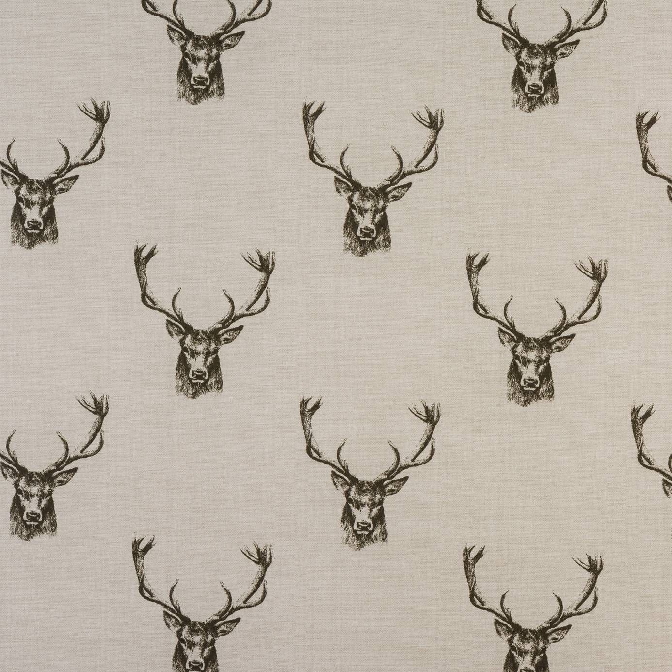 Jolee Tablecloths Beige/Natural Stags /Natural Stag Heads Oilcloth Wipe Clean Tablecloth Tablecloth 134Cm X 170Cm (53" X 67")