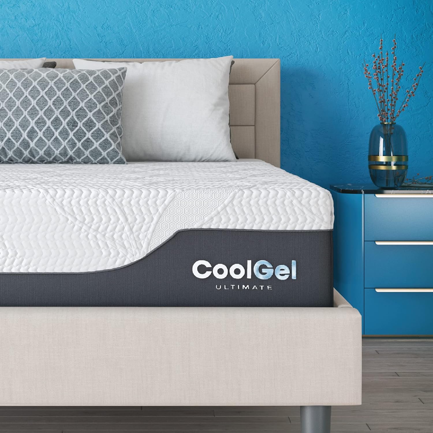 Cool Gel Chill 14 Inch Medium Firm Memory Foam Mattress King Size