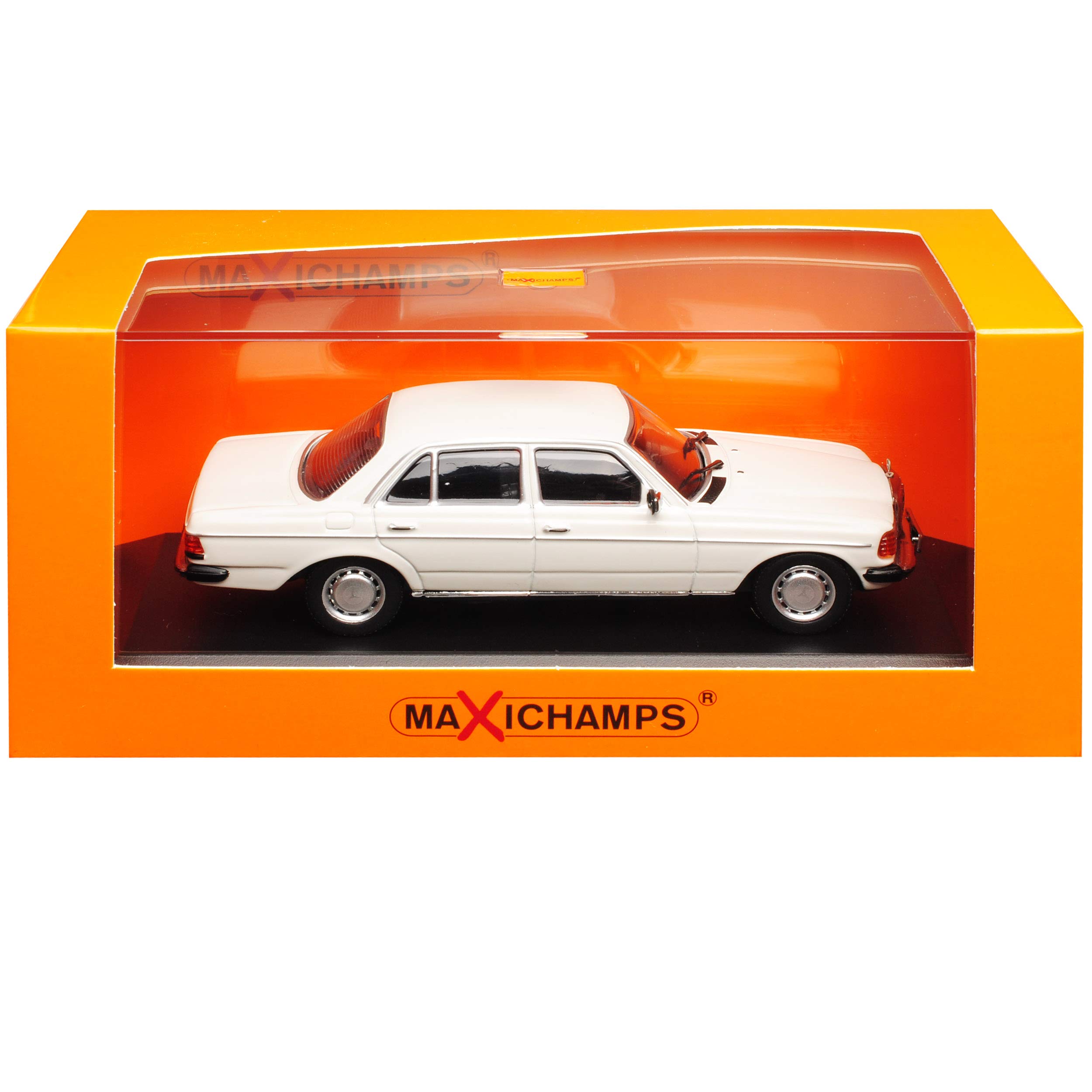 Generisch Mercedes-B W123 230E E-Klasse Limousine Weiss 1975-1986 1/43 Minichamps Maxichamps Modell Auto