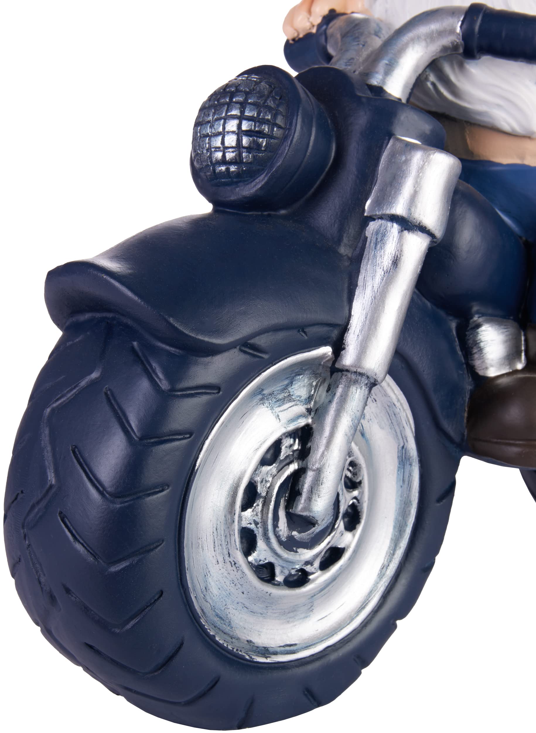 thumbnail: Tuinkabouter Op Motorfiets – Grappige Tuindecoratie Van Hars, 15 Cm Hoog