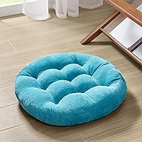 Vista 14 de Degrees of Comfort Almohada de Suelo para Meditación, Almohadas Cuadradas Grandes de Asiento para Adultos, Cojín de Pana Acolchado para Sala