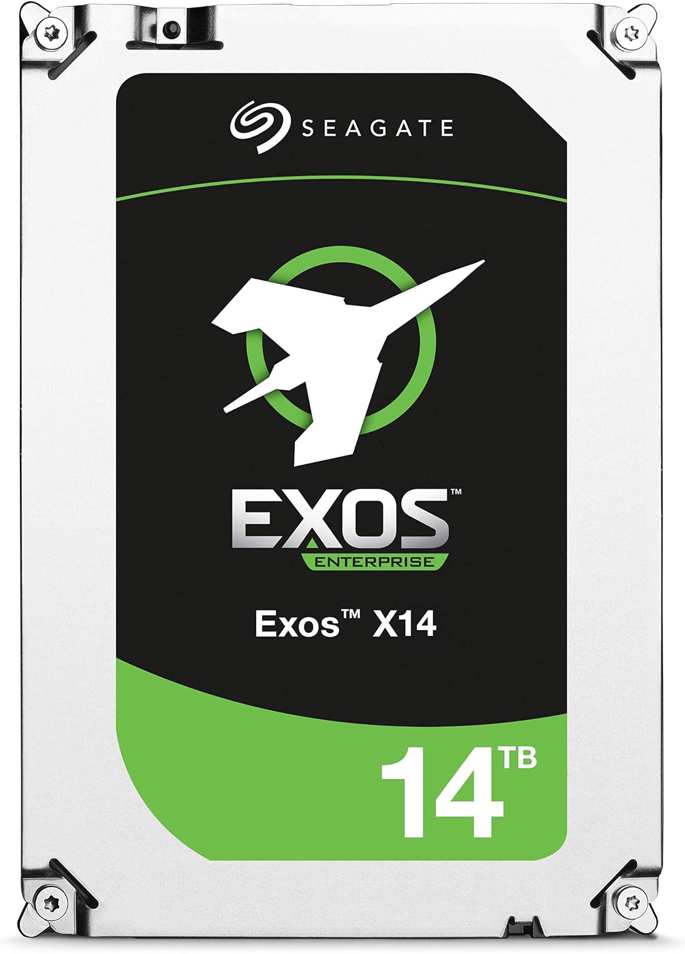 Seagate 14 TB Exos X14 3.5 Inch Enterprise Class Internal Hard Drive (7200 RPM, 256 MB Cache, SATA 6 Gb/s, Up to 261 MB/s, Model: ST14000NMZ018/NM0018)