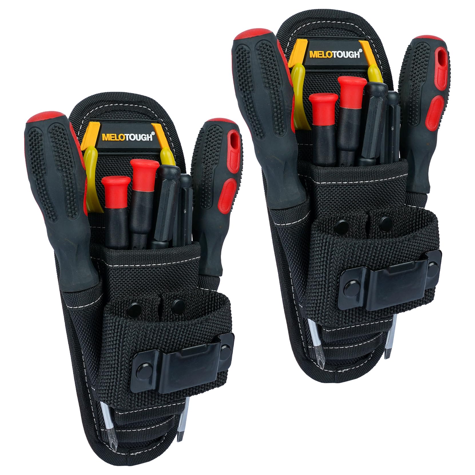 Piccola custodia per attrezzi con clip da cintura, piccola tasca portautensili, organizer per attrezzi da lavoro e porta coltelli