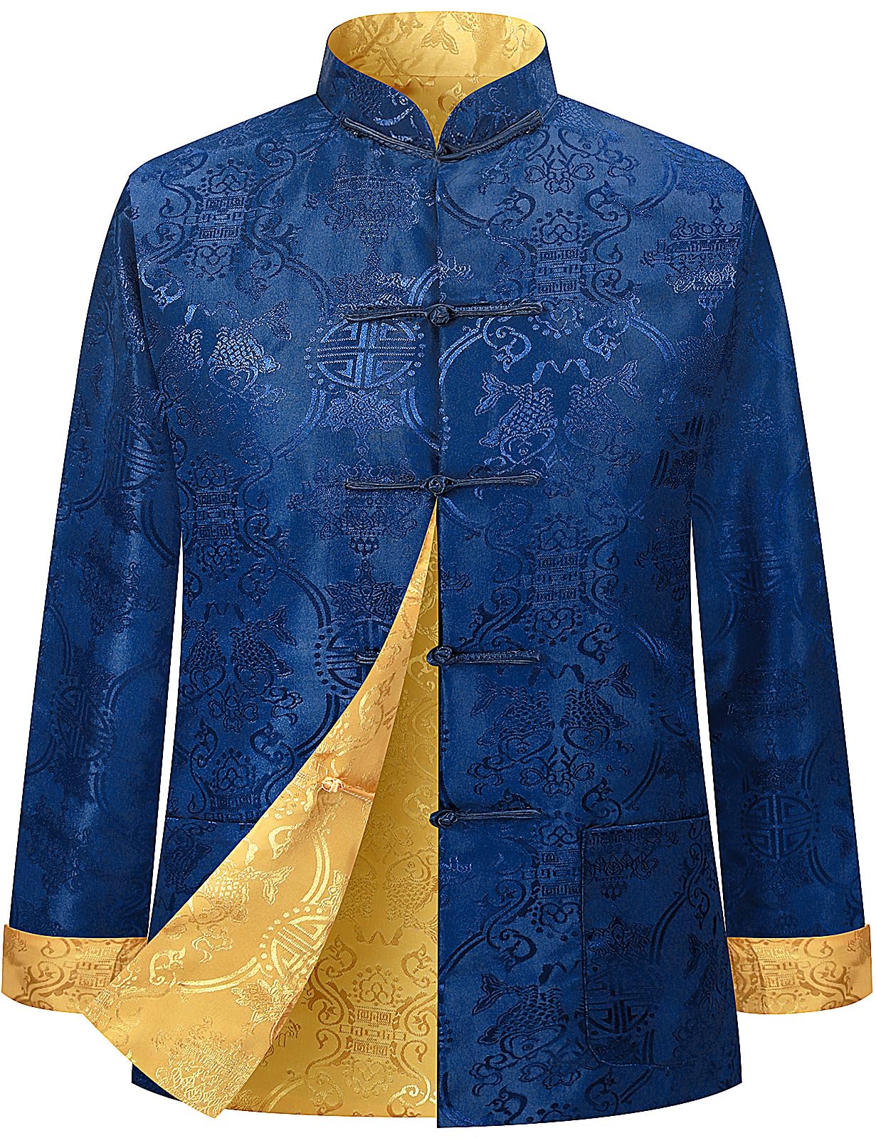 Funny World Tang-Anzug Hanfu Chinesisches Neujahrshemd traditionelle Kleidung langärmeliges Oberteil