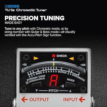 【小型】BOSS TU-3S Chromatic Tuner Boss TU-3S Chromatic Tuner – Lark Guitars