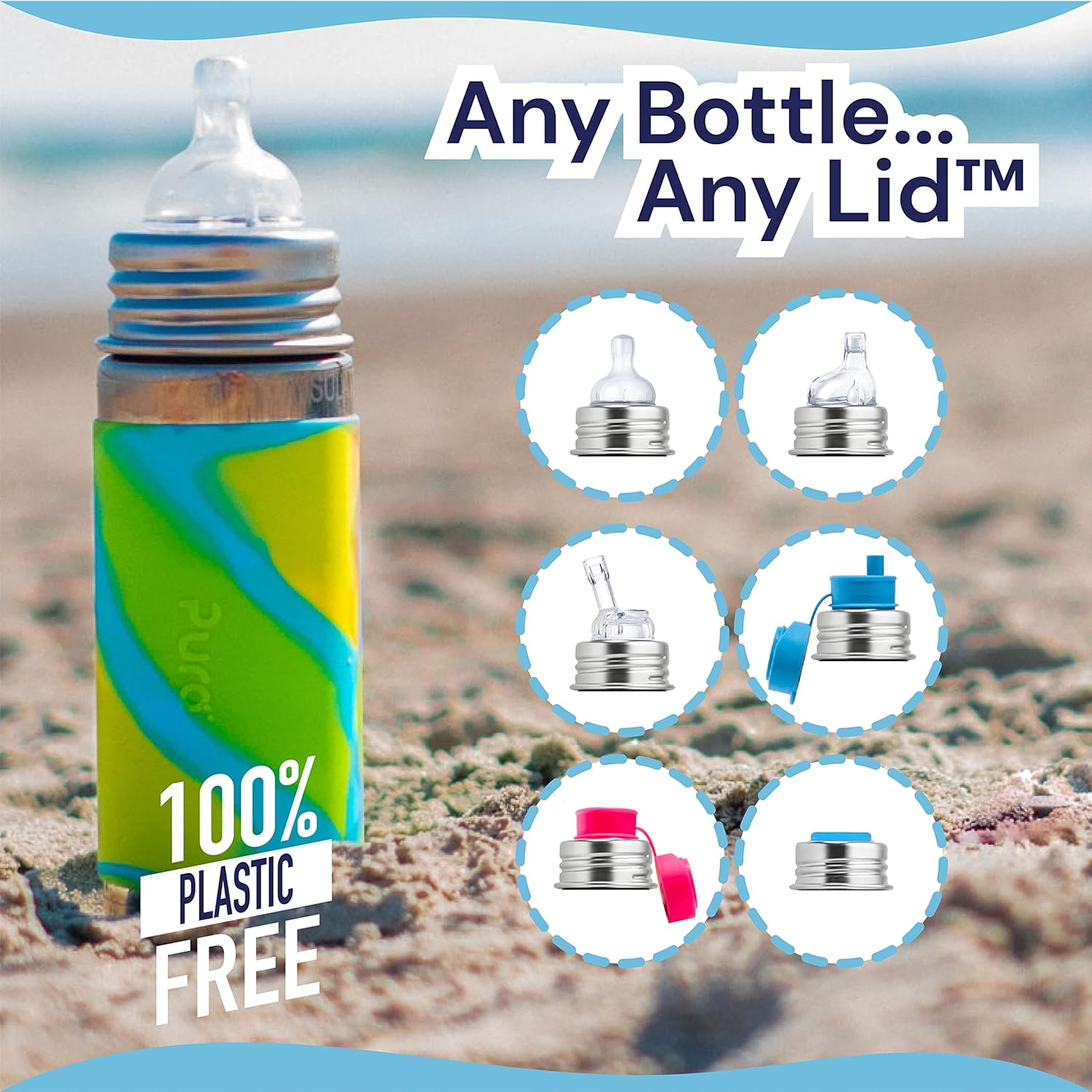 Pura Kiki 7oz Stainless Steel Insulated Infant Bottle – Includes Silicone Medium-Flow Nipple & Sleeve – Anti-Colic, Plastic-Free, MadeSafe Certified - Image 7