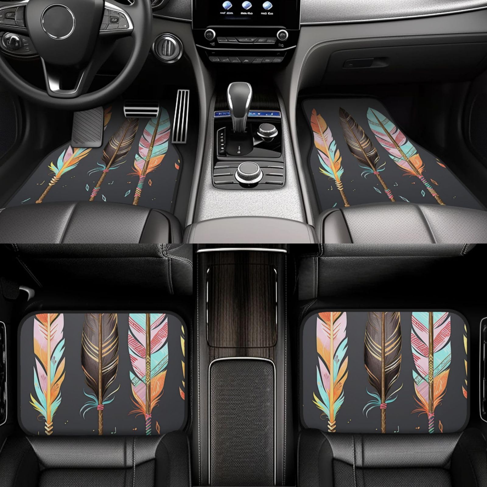 Tapis de sol voiture étanches toutes saisons avec talonnette - 7