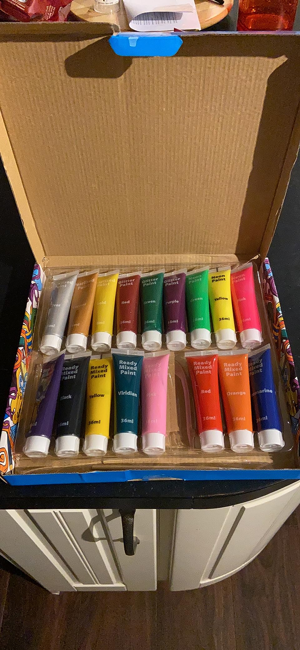 abeec Mega Paint Sets For Kids Paint For Kids 18 x Poster Paint