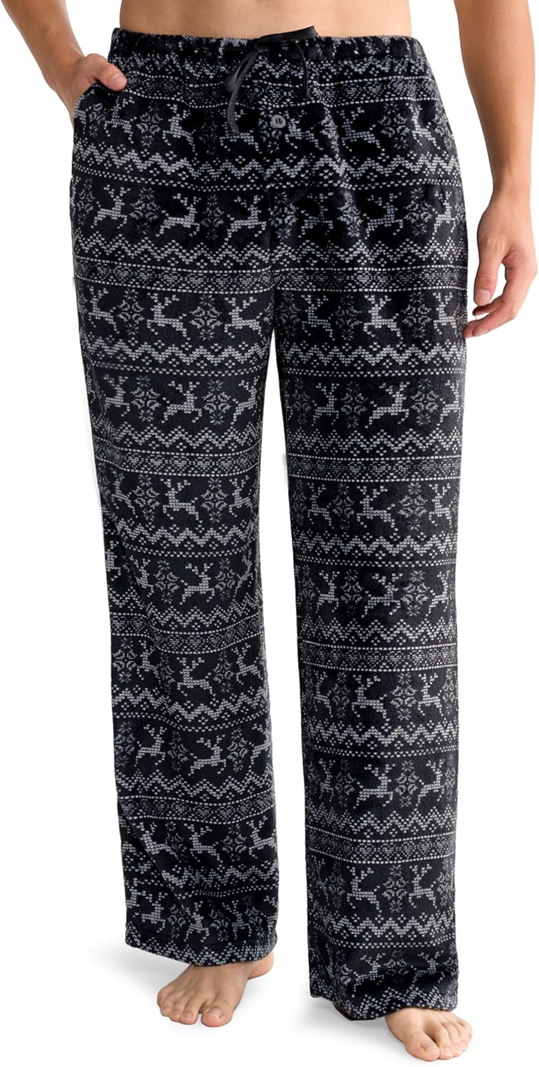 Giggling Getup Mens Pajama Pants Soft Flannel Fleece Pajama Bottoms Sleep & Lounge Pants with Pockets and Drawstring