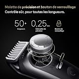 Braun Series 9 Beard Trimmer for Men, 10-in-1 Grooming Kit for Beard, & Face Hair, Lifetime Sharp ProBlade, 52 Lengths, 180 Min Runtime, Waterproof, Chrome - BT9545 - 4