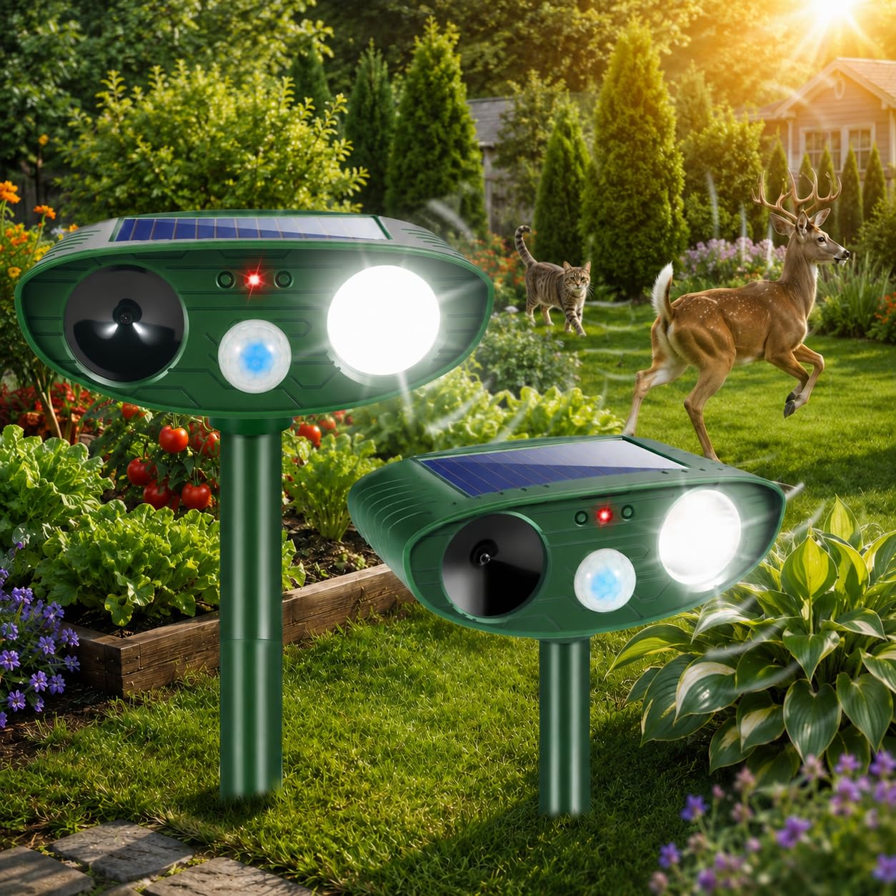 2Pack Sonic Fortress Pro Deer Repellent