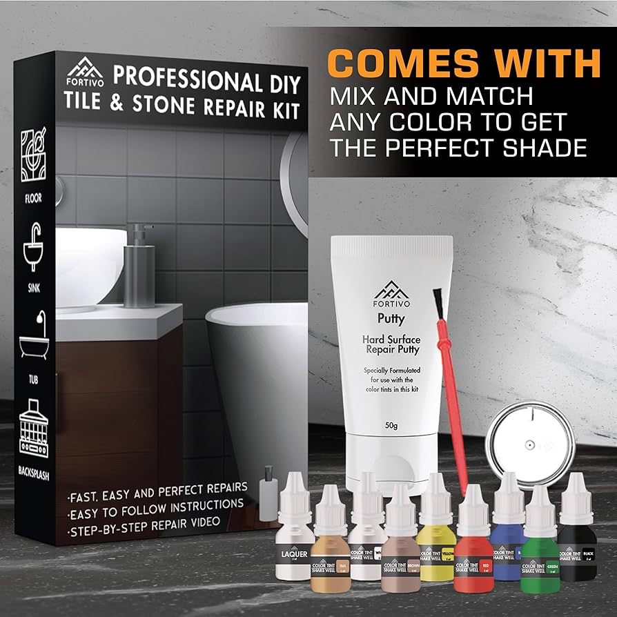 Porcelain Repair Kit - Tile Stone Repair Kit, Marble Repair