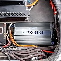 Vista 7 de Hifonics BG-2500.1D Brutus Gamma - Sistema de Sonido para Audio de Coche, Amplificador de Subwoofer, Clase Super D, 2500 W, Monoblock, con Botón
